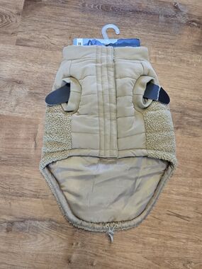 New! 18in Canada Pooch Tan Cool Factor Puffer Jacket  Dog Puppy